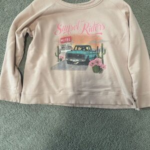 Spell Pink 'Sunset Riders' Graphic Sweater